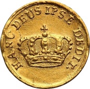 ½ Ducat - Frederick August I Coronation, Germany, 1697 reverse image