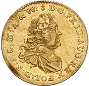 ½ Ducat - Frederick August II obverse image