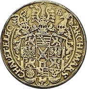 2 Thalers - Christian I, Germany, 1586-1591 reverse image