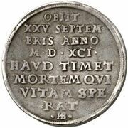 2 Thalers - Christian I Death, Germany, 1591 reverse image