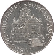 25 Schilling Burgenland reverse image