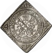 2 Thalers - John George I Klippe; Baptism, Germany, 1614 reverse image