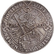 2 Thalers - John George I Augsburg confession, Germany, 1630 reverse image
