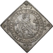 2 Thalers - John George I Klippe; Wedding obverse image
