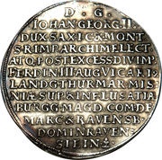 2 Thalers - John George II Death, Germany, 1657-1658 reverse image