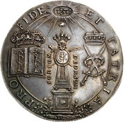 2 Thalers - John George II Chapel at Moritzburg obverse image