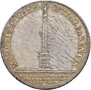 2 Thalers - Frederick August I Death, Germany, 1733 reverse image