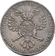 2 Thalers - Frederick August II, Germany, 1740 reverse image