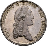 2 Thalers - Frederick August III Prize Taler obverse image