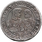 3 Thalers - Christian II, John George and August, Germany, 1605-1610 reverse image