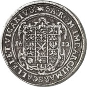 3 Thalers - John George I Vicariat, Germany, 1612 reverse image