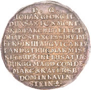 3 Thalers - John George II Death, Germany, 1657 reverse image