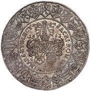 3 Thalers - John George II, Germany, 1663 reverse image