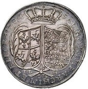 3 Thalers - Frederick August I, Germany, 1704 reverse image