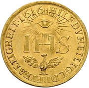 1 Ducat - John George I Sophiendukat, Germany, 1616 reverse image