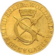 1 Ducat - John George I Sophiendukat; Restrike obverse image