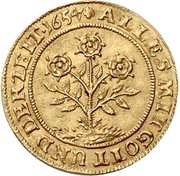 1 Ducat - John George I Birth, Germany, 1654 reverse image