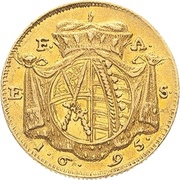 1 Ducat - Frederick August I Hungarian campaign, Germany, 1695 reverse image