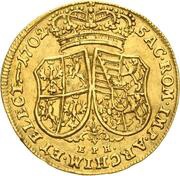 1 Ducat - Frederick August I, Germany, 1702 reverse image