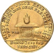 1 Ducat - Frederick Augustus I Bicentenary of the Reformation, Germany, 1717 reverse image