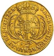 1 Ducat - Frederick August I, Germany, 1728-1734 reverse image