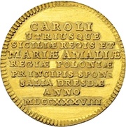 1 Ducat - Frederick August II Marriage obverse image