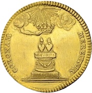 1 Ducat - Frederick August II Marriage, Germany, 1738 reverse image