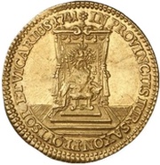 1 Ducat - Frederick August II Vicariat, Germany, 1741-1742 reverse image