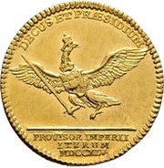 1 Ducat - Frederick August II, Germany, 1745 reverse image
