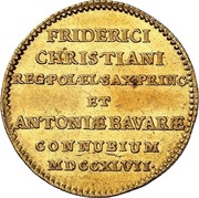 1 Ducat - Frederick August II Marriage obverse image