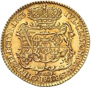 1 Ducat - Frederick Christian, Germany, 1763 reverse image