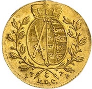 1 Ducat - Frederick August III, Germany, 1769-1778 reverse image