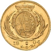 1 Ducat - Frederick August III, Germany, 1804-1806 reverse image