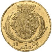 1 Ducat - Frederick August III Mule, Germany, 1806 reverse image