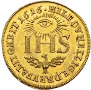 2 Ducats - John George I Sofiendukat, Germany, 1616 reverse image