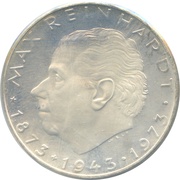 25 Schilling Max Reinhardt, Austria, 1973 reverse image