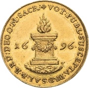 2 Ducats - Frederick August I Campaign against the Ottoman Empire, Germany, 1696 reverse image