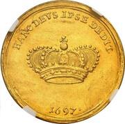 2 Ducats - Frederick August I Coronation, Germany, 1697 reverse image