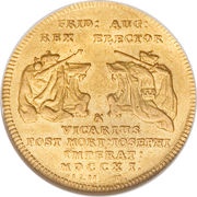 2 Ducats - Frederick August I, Germany, 1711 reverse image