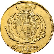 10 Thalers - Frederick August III, Germany, 1791-1806 reverse image