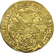 3 Ducats - John George I Augsburg confession obverse image