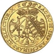 3 Ducats - Frederick August I, Germany, 1696 reverse image