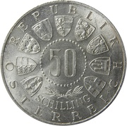 50 Schilling Olympische Winterspiele obverse image