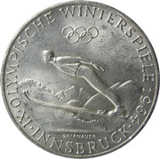 50 Schilling Olympische Winterspiele, Austria, 1964 reverse image