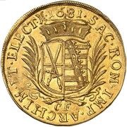 4 Ducats - John George III, Germany, 1681-1688 reverse image