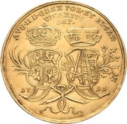 4 Ducats - Frederick August I Vicariat, Germany, 1711 reverse image