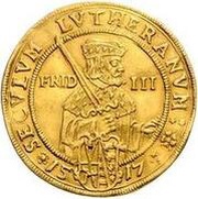 5 Ducats - John George I Centenary of the Reformation, Germany, 1617 reverse image