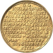 5 Ducats - John George I Vicariat, Germany, 1619 reverse image