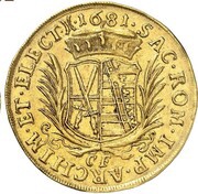 5 Ducats - John George III, Germany, 1681-1688 reverse image