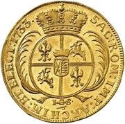 5 Ducats - Frederick August I, Germany, 1724-1733 reverse image